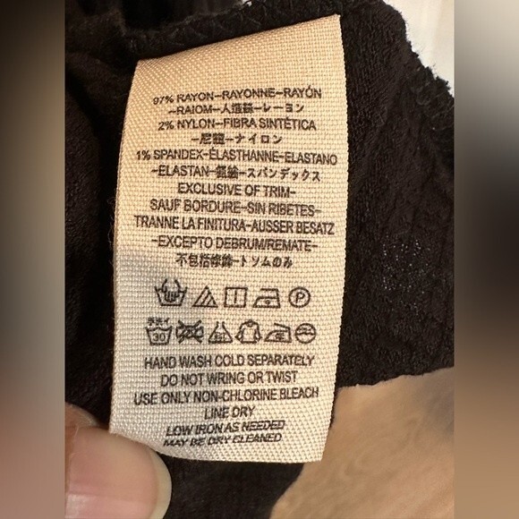 Free People Sweet Thing Tunic Dress Black Size XS Boho - Picture 6 of 7